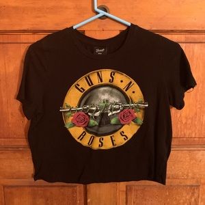 Guns and Roses Crop Top